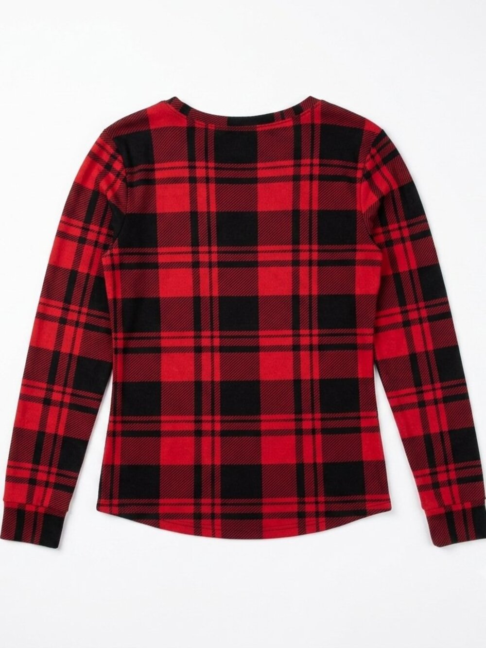 Cat & Jack Boys Red and Black Plaid Long Sleeve Pyjama Top 10 - Picture 2 of 6
